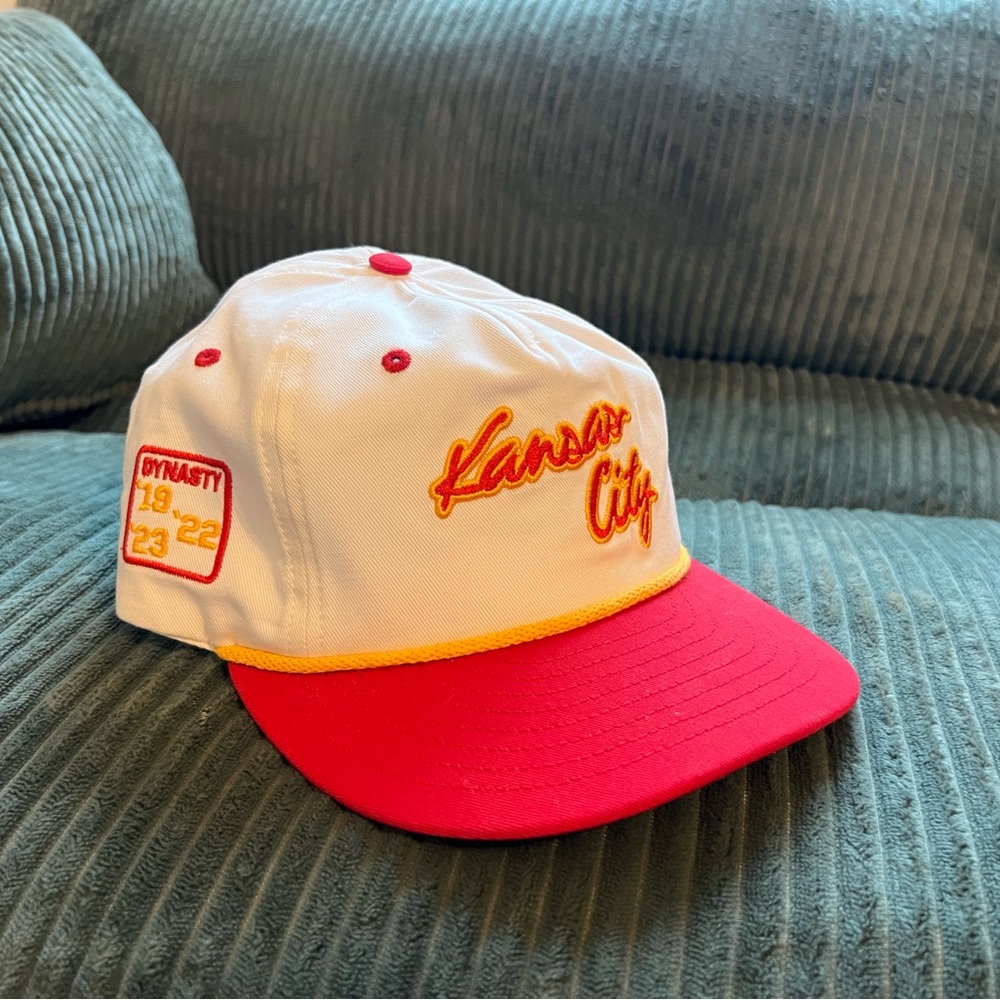 Kansas City White and Red Snapback Hat